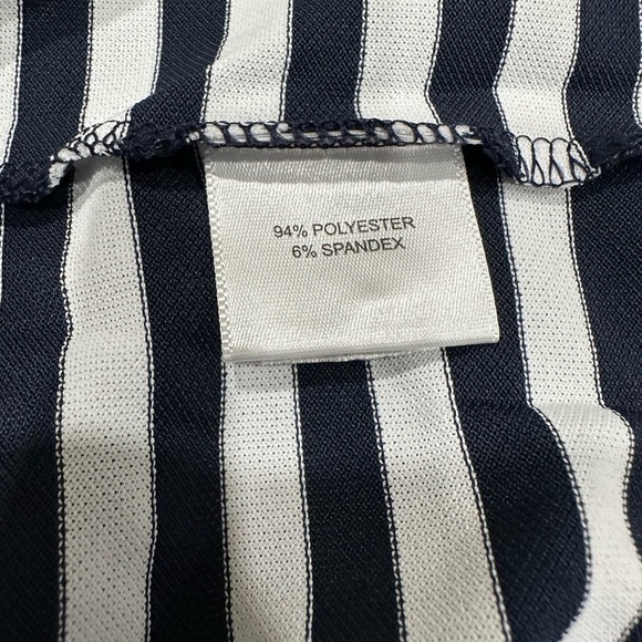 Peter Millar Summer Comfort Thick Stripe Polo Blue And White SZ XXL Nautical NWT - Picture 4 of 6